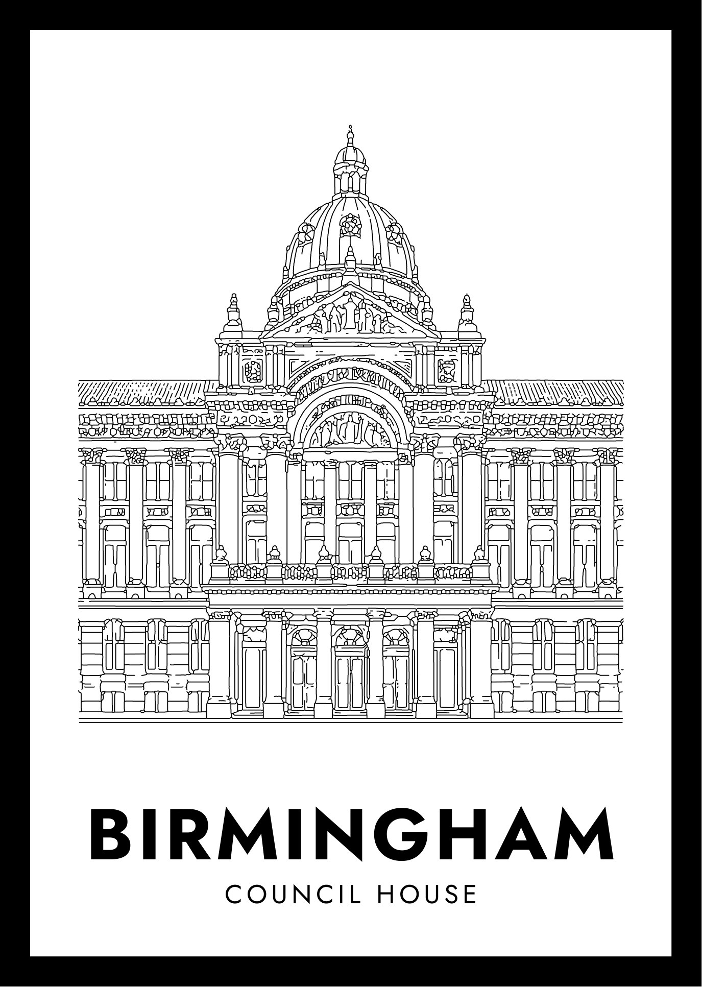 Birmingham — framed artwork preview