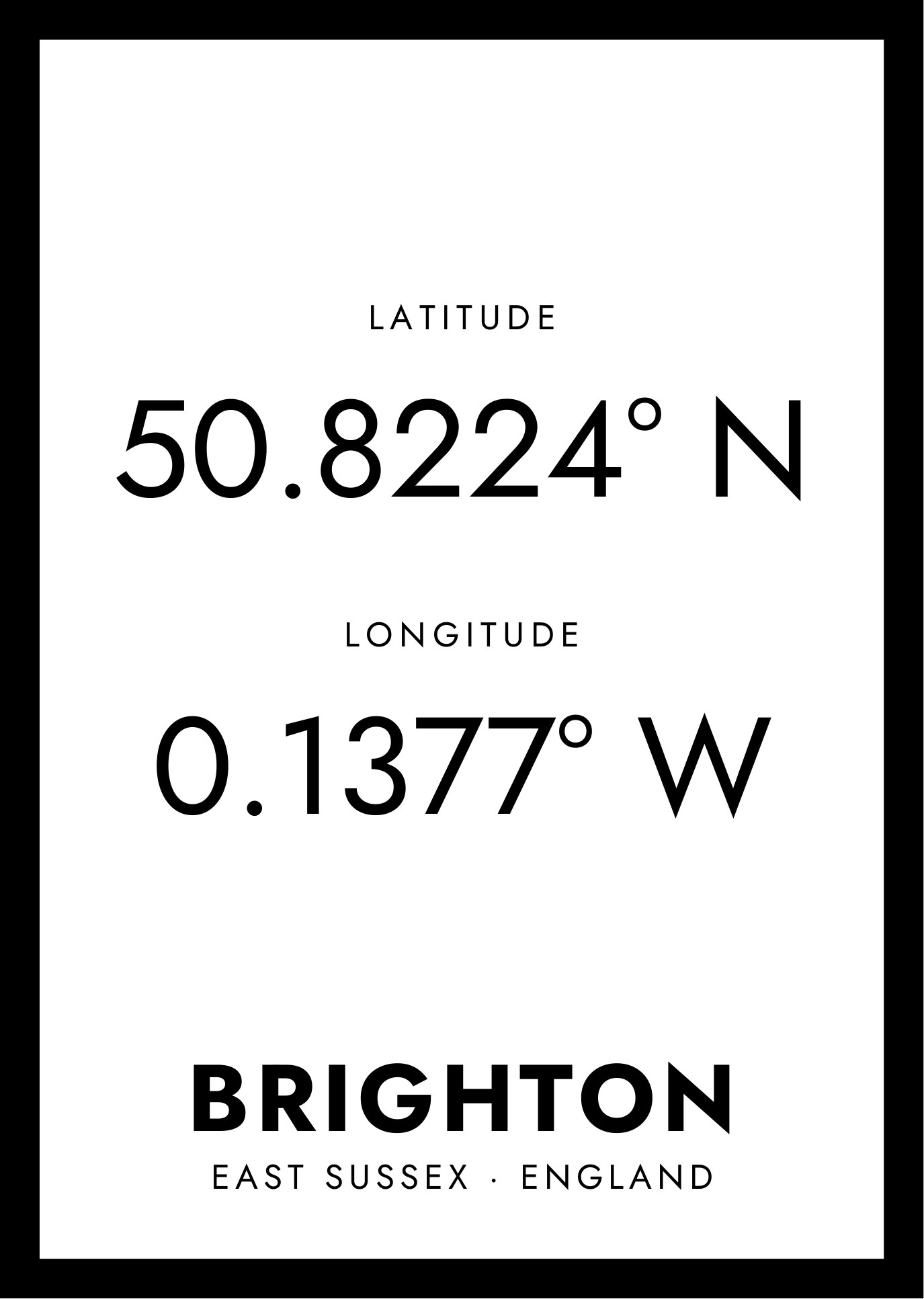 Brighton · Coordinates