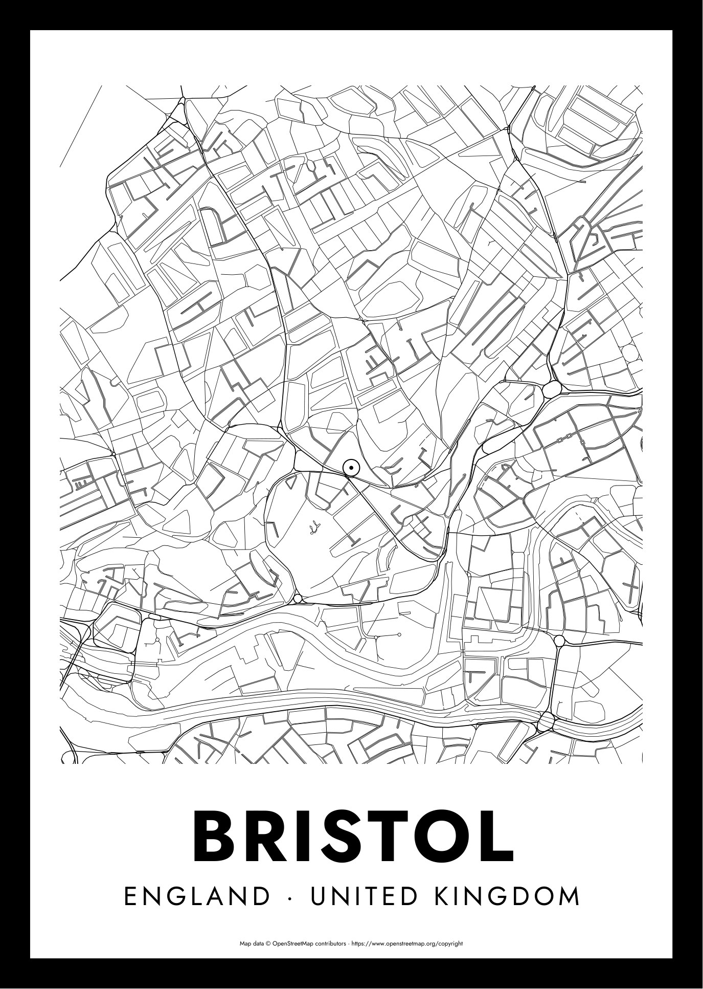 Bristol — City Map shown in the room