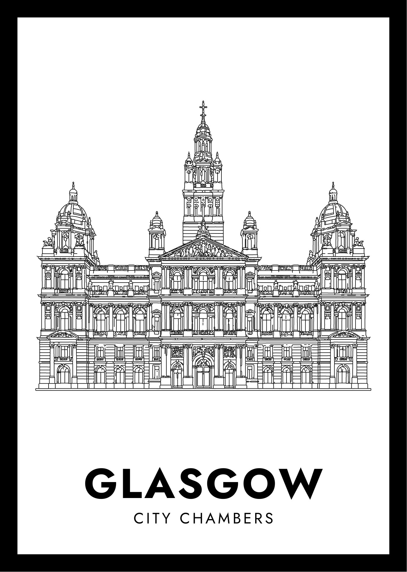 Glasgow — framed artwork preview
