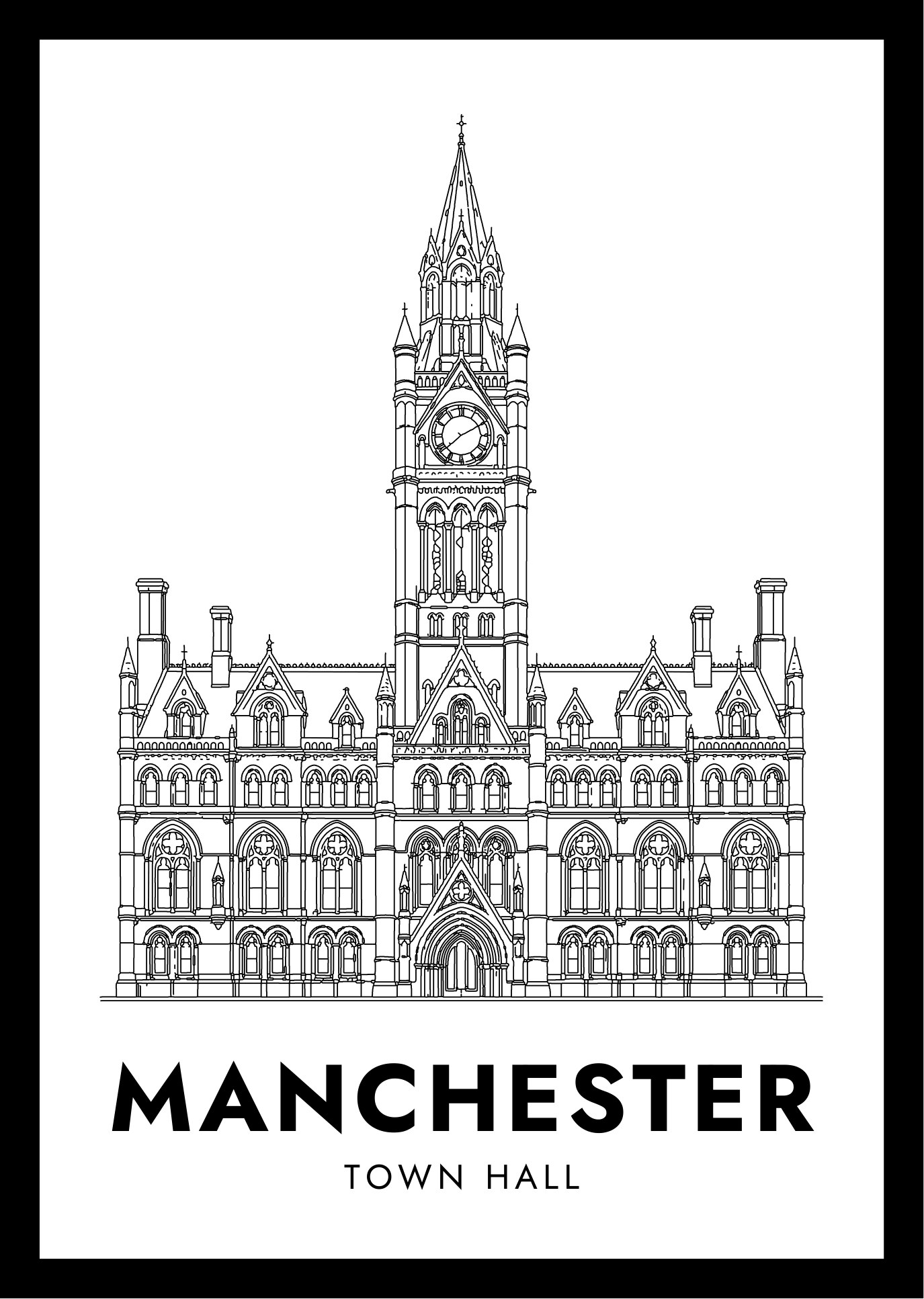 Manchester — framed artwork preview
